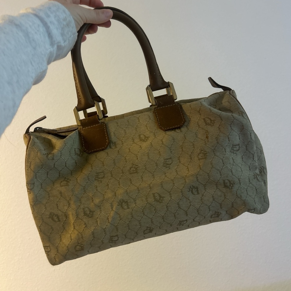Dior Beige and Brown Hobo Bag
